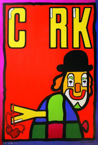 Clown lance pierre